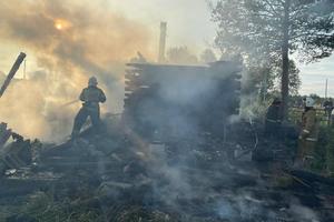 Сегодня ночью в п. Северка Горноуральского городского округа произошел пожар