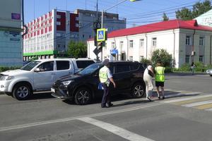 На перекрестке улиц Карла Маркса - Красноармейская водитель автомашины &quot;Тойота РАВ 4&quot; сбил ребенка