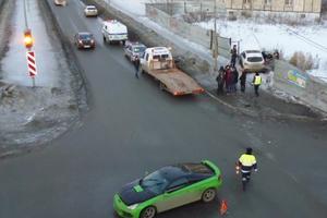 В Нижнем Тагиле ДТП с двумя иномарками попало на видеокамеру